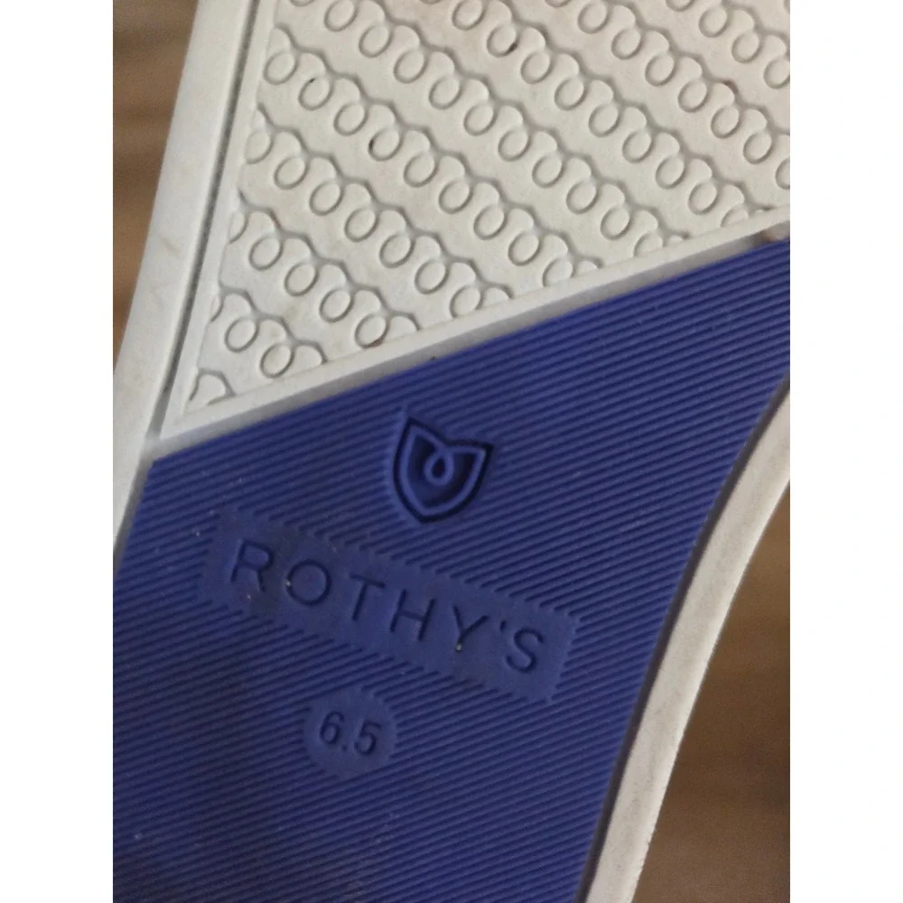 Rothy's The Flat Shoes Navy Blue Knit Slip On Loafers Women's Size‎ 6.5